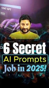 6 Powerful AI Prompts for Job Seekers in 2025 (Get Hired Faster!) | Kaashiv Infotech Online Jobs