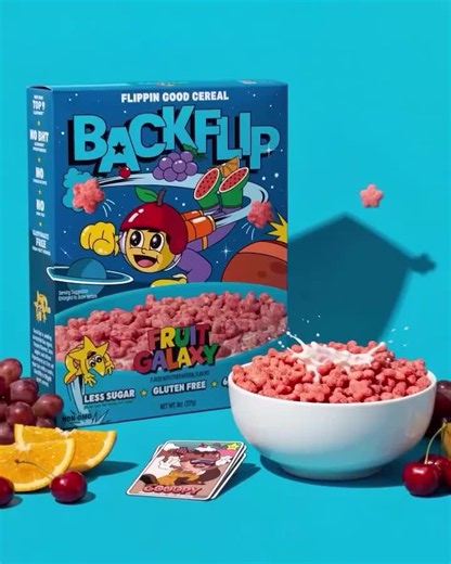 New work: It's time to make kids' cereal fun again. Backflip debuts nationally at Target this week. Thanks to Shaun Neff, Ben Azelart, Matt Clifford and JR Simich for trusting Interact with the… | Blake Mitchell | 12 comments