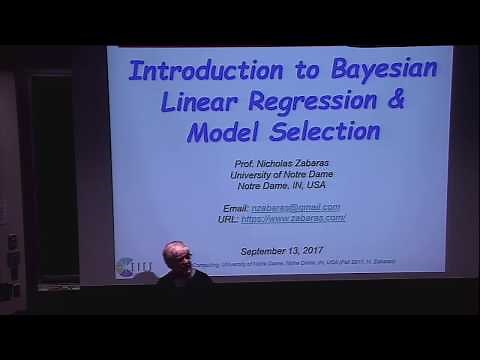 Lecture 9. Introduction to Bayesian Linear Regression, Model Comparison and Selection