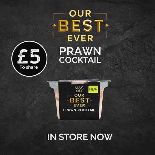Introducing Our Best Ever prawn cocktail. Made with juicy Atlantic prawns and plump Madagascan king prawns, with a rich, luxurious cocktail sauce. Pick up in store now when you're next shopping for your essentials. | Marks and Spencer