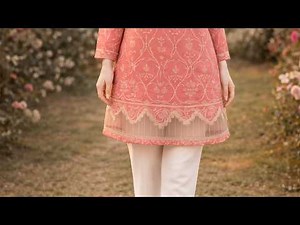 Easy Organza Daman Design Trick / Daman Design For Kurti #damandesign #organzadamandesign2025