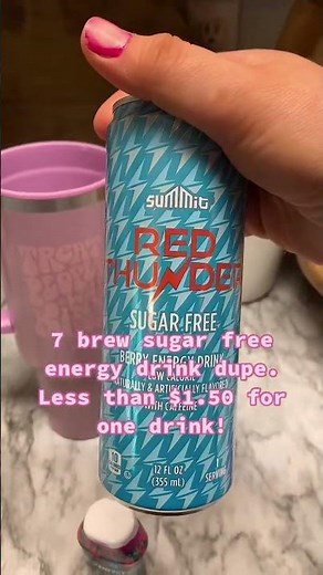 Make a 7 Brew Sugar-Free Energy Drink at Home! #7brew #aldis #energydrink