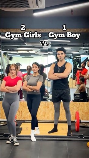 2 Gym Girl Vs 1 Gym Boy