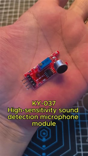 KY-037 High sensitivity sound detection module #shorts #arduino #arduinoproject #electronics #diy
