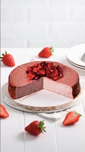 Sugar-Free Strawberry Cheesecake 🍓 | Ready in 5 Minutes #recipe