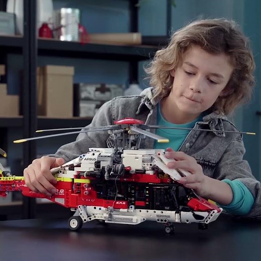 The LEGO Technic Airbus H175 Rescue Helicopter
