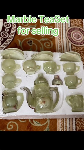 Elegant Marble Tea Set for Special Occasions