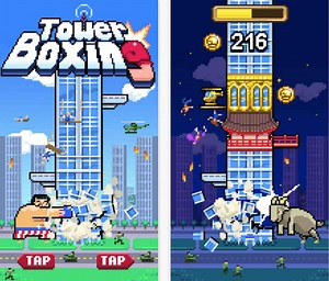Tower Boxing: un gioco molto divertente in pixel-art