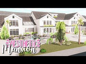 Aesthetic Bloxburg Mansion - Bloxburg Speedbuild (300k)