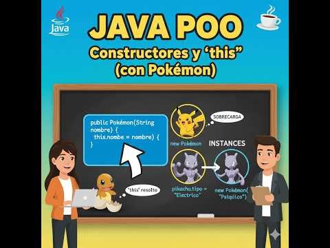 Java POO: Constructores y palabra "this" ⚡ (Explicado con Pokémon) El más equilibrado.