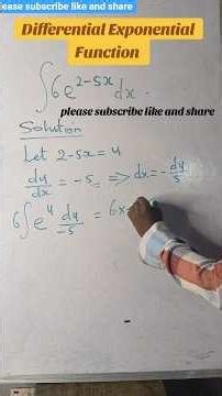 Differential Exponential Function #differentialequation #denzelwashington #exponentialfunctions