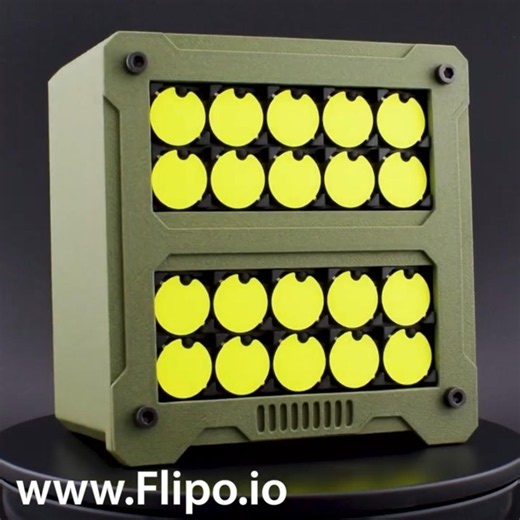 MORSEDOT Flip Dot Clock - Matte Green Enclosure