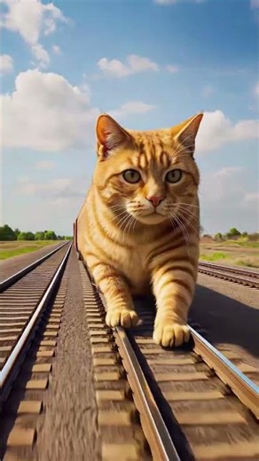 Cat Train 🚂🐱 | AI Art Prompts & Whimsical Animation