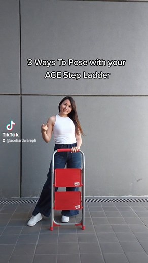2.2K views · 88 reactions | Here's a photoshoot idea and some poses you can do with your ACE STEP LADDER! Get yours now in-stores and online. #acehardwarephilippines #acehardwareph #stepladder #diy #photoshootideas #poseideas #photoshootposes #homebuddies #homebuddiesph #homephotoshoot #homedecor | ACE Hardware Philippines | Facebook