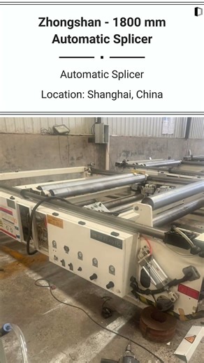 ⚡ Seamless Roll Changeovers with Zhongshan 1800 mm Automatic Splicer ‪@Machinedalal‬
