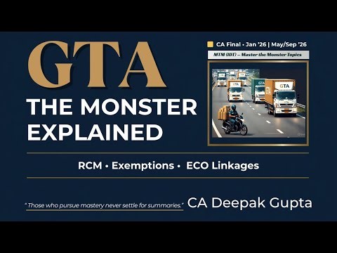 Master the Monster Topics (IDT) – Lecture 1 | GTA | May 2026, Sep 2026, Jan 2027 | FA 2025 Ready