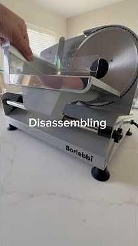 How to assemble and disassemble the Borlebbi electric food slicer.