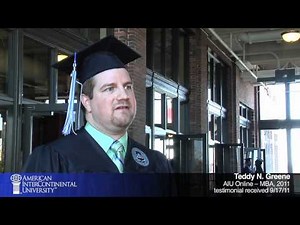 Teddy Greene - AIU Online - MBA Graduate Testimonial