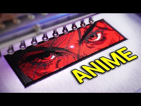 How to EASILY Make Embroidery Designs | Anime Art on Design Doodler Tutorial