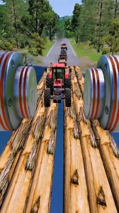 10K views | Cars vs Bollards on Log Bridge !!! BeamNG.drive #beamng #beamngdrive #gamingworld | Gaming World | Facebook