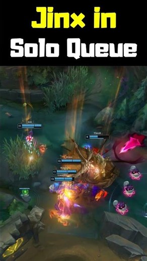 Jinx in Solo Queue - League of Legends #shorts