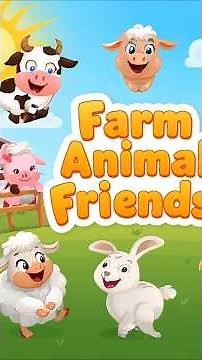 Learn Farm Animal Names with Pictures, Song & Fun Animations | Educational YouTube Shorts for Kids