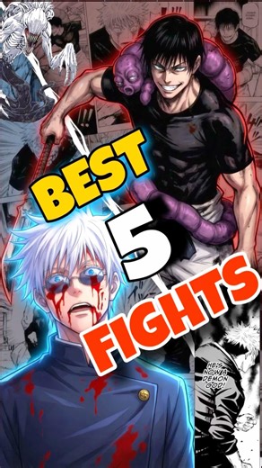 Top 5 Most Insane Fights in Jujutsu Kaisen ⚡ #jujutsukaisen#animeedit#top5anime#shorts#viralshorts