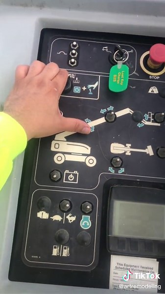 How to operate a boom lift from ground #fyp