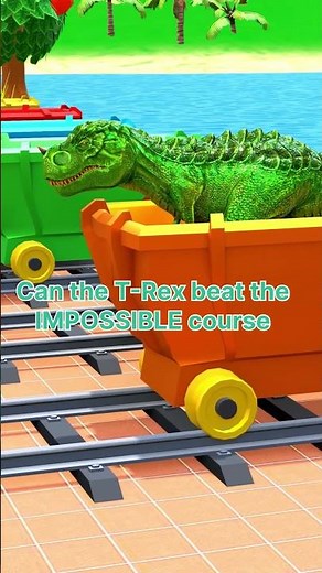 T-Rex vs. The IMPOSSIBLE Run! 🏁🔥