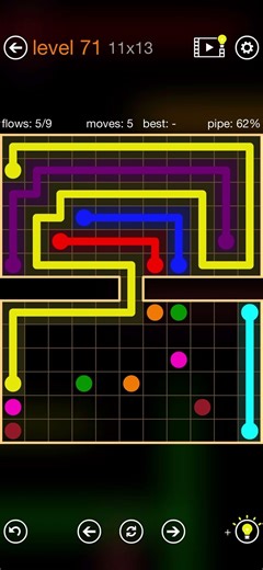 Flow Free - Rectangles - Hourglass Pack - Level 71 (11x13)