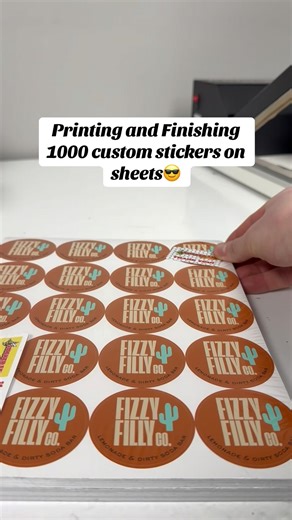 Printing and Finishing Stickers