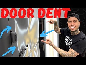 Removing a car dent without paint | hot glue pulling
