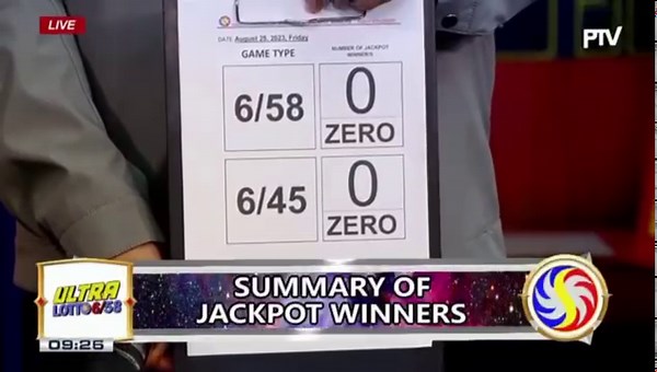 1.1K views · 88 reactions | PCSO Lotto Results 9PM- August 25, 2023 MEGA LOTTO 6/45: 32-12-03-18-38-19 -Jackpot: Php 93,036,829.80 -Winners: 0 Winner/s ULTRA LOTTO 6/58: 15-30-06-05-13-52 -Jackpot: Php 49,500,000.00 -Winners: 0 Winner/s 4 DIGIT LOTTO: 4-9-9-8 SWERTRES LOTTO: 09:00 PM draw result: 8-8-6 EZ2 LOTTO: 09:00 PM draw result: 16-31 | PCSO LOTTO Result TODAY | Facebook