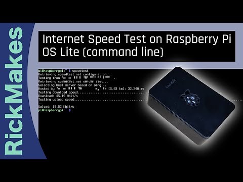 Internet Speed Test on Raspberry Pi OS Lite (command line)