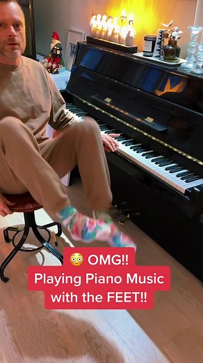 Playing Piano Music with My Feet - A Fun Challenge!