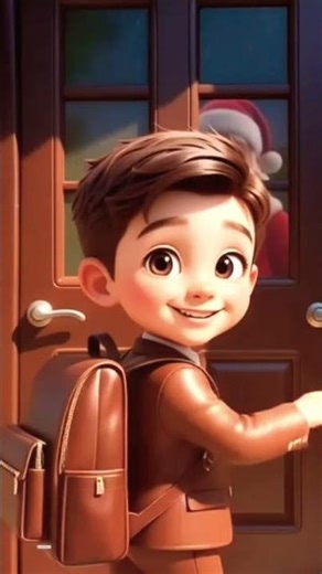 🎅 Santa Claus Gives Chocolate to Kids! 🍫 Magical Classroom Fun 😍 #Shorts