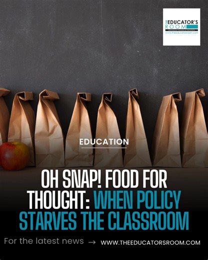 We’ve all joked about being hangry. We say it when we snap at someone before lunch or feel our brains fog mid-afternoon. We know hunger makes us short-tempered, distracted — a little less human. Now imagine being seven years old and living in that feeling all the time. As lawmakers debate another round of SNAP cuts and school-meal programs hang in budget limbo, classrooms across the country are full of kids whose stomachs growl louder than their voices. Teachers know this hunger — they see it in