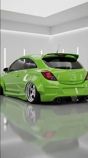 Green Opel Corsa OPC - Compact Hot Hatch with Bold Stance