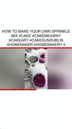 DIY Custom Sprinkle Mix for Stunning Cakes #CakeArt #HomeBaker