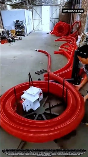 Industrial Hose Coiling and Packaging Process