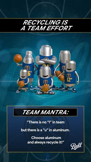 Ball Corporation | Introducing: Ball’s Aluminum Athletes! Whether on or off the court, this team is going all in on aluminum, championing sustainability... | Instagram