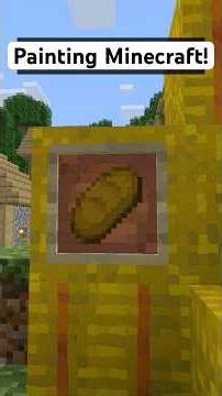 Painting BREAD in Minecraft! #minecraft #texturepack