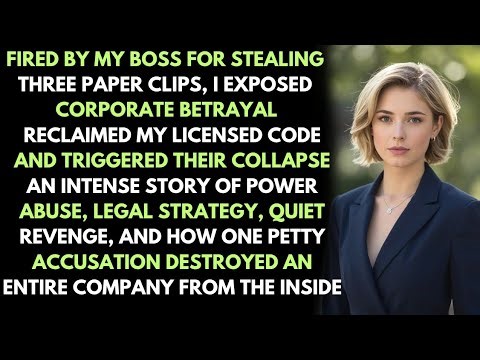 Fired for Stealing 3 Paper Clips I Reclaimed My Code and Watched Their Company Collapse.