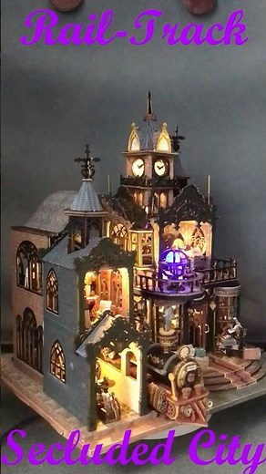 🚂🌆Rail-Track Secluded City Model Build