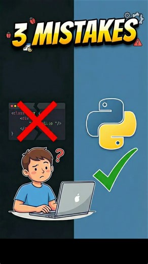 🚫 3 Python Learning Mistakes You MUST Avoid! 🐍