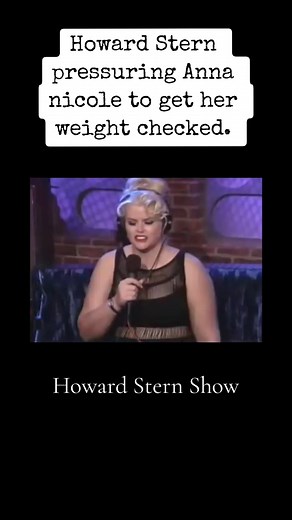 Anna Nicole Smith's Weight Debate on Howard Stern Show