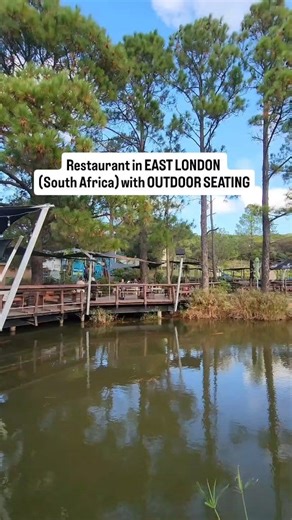 Save this East London restaurant for you next meal out 🔥 Its called Lavender Blue Market and is located along the old Gonubie Road, East London South Africa. There's indoor seating, but also ample outdoor seating around a pond & under the shade of big, beautiful trees 🌳 It's family-friendly with an outdoor kids play area (swing, jungle gym) so bring anyone and everyone along! Menu is large and varied...think freshly baked scones, breads & cakes, breakfasts, woodfired pizzas, open sandwiches, p