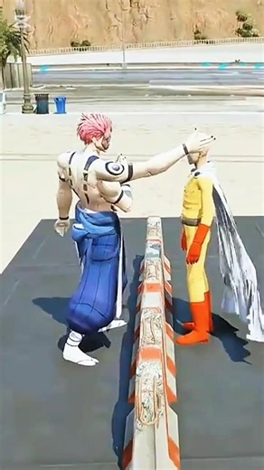 ANIME SUPERHERO VS VILLAINS SLAP FIGHT #gta5 #gta #anime