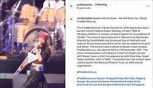 Watch a clip of Queen and Axl Rose's tribute to Freddie Mercury