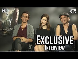 Robert Sheehan, Lily Collins, Jamie Campbell Bower - The Mortal Instruments Exclusive Interview